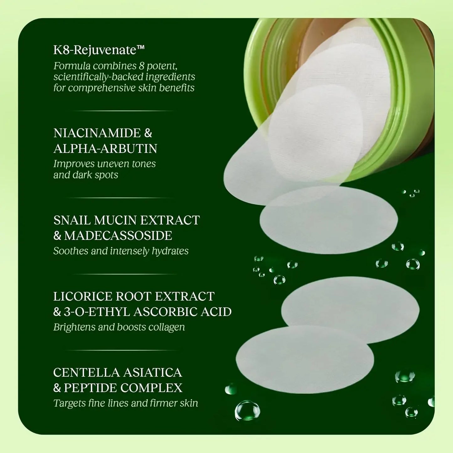 Korean Beauty Skincare Pads (100-Pack)