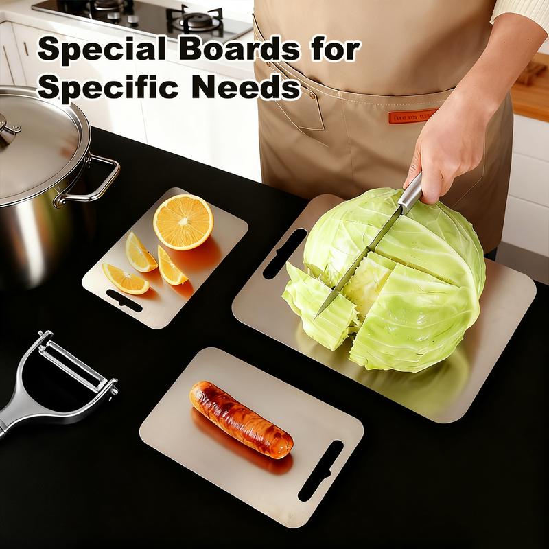 Velixir™ - Stainless Steel Cutting Board Set