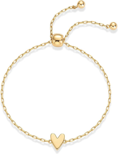 Velixir™ - 14K Gold Plated Matching Heart Bracelet