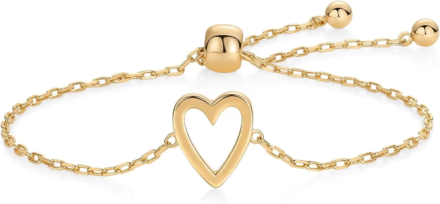 Velixir™ - 14K Gold Plated Matching Heart Bracelet