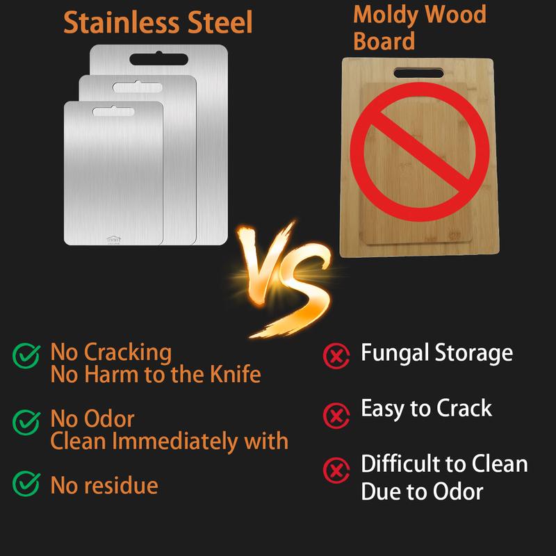 Velixir™ - Stainless Steel Cutting Board Set